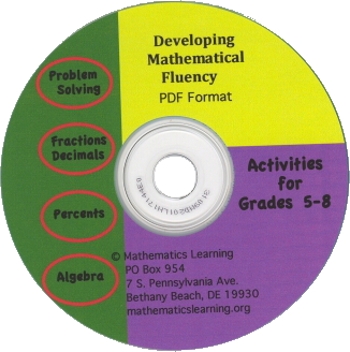 Developing Mathematical Fluency CD